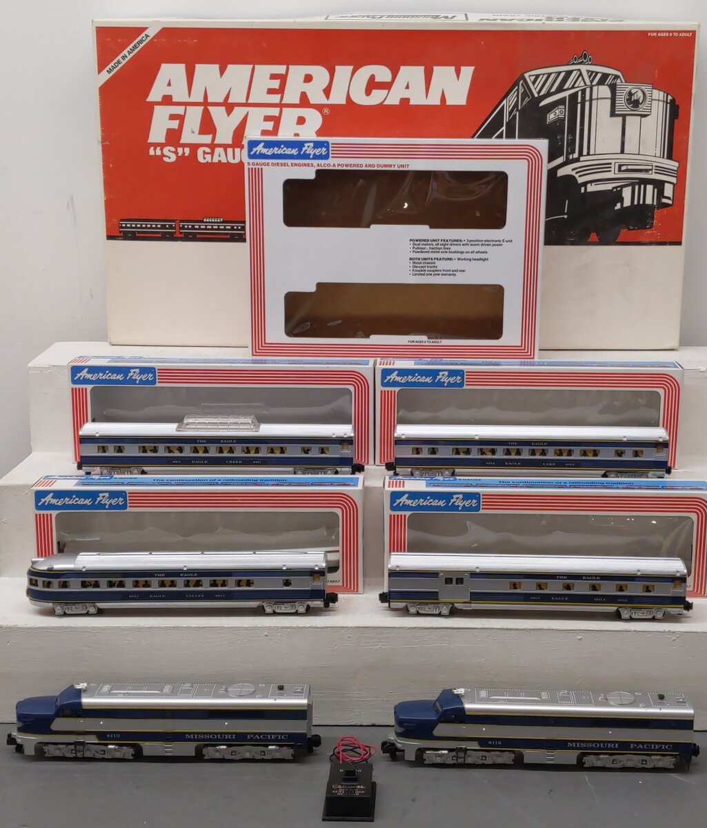American Flyer 6-49601 S Missouri Pacific PA-1 Passenger Set EX/Box