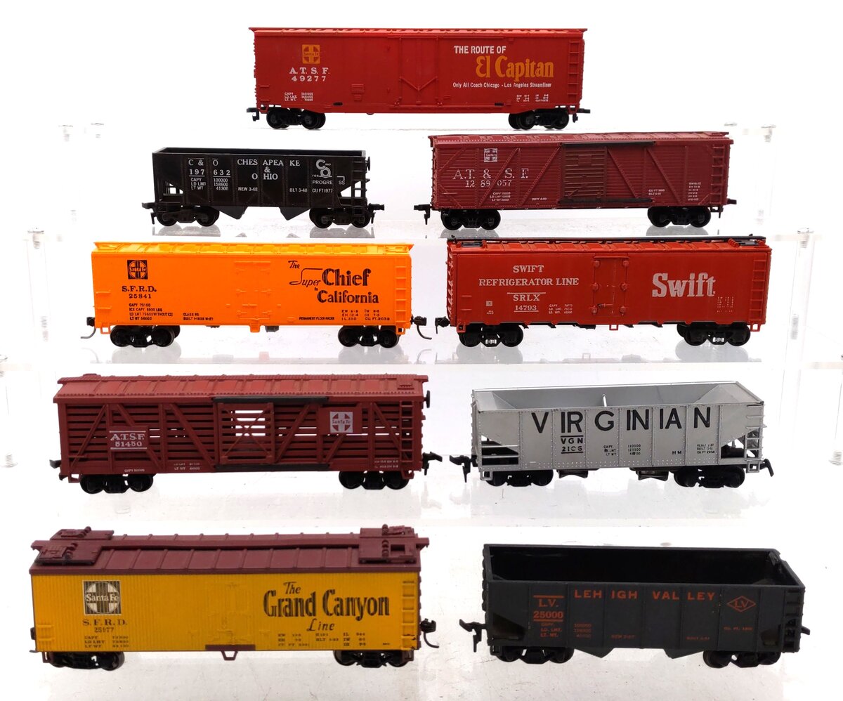 Tyco & Other HO Scale Assorted Freight Cars [9] VG