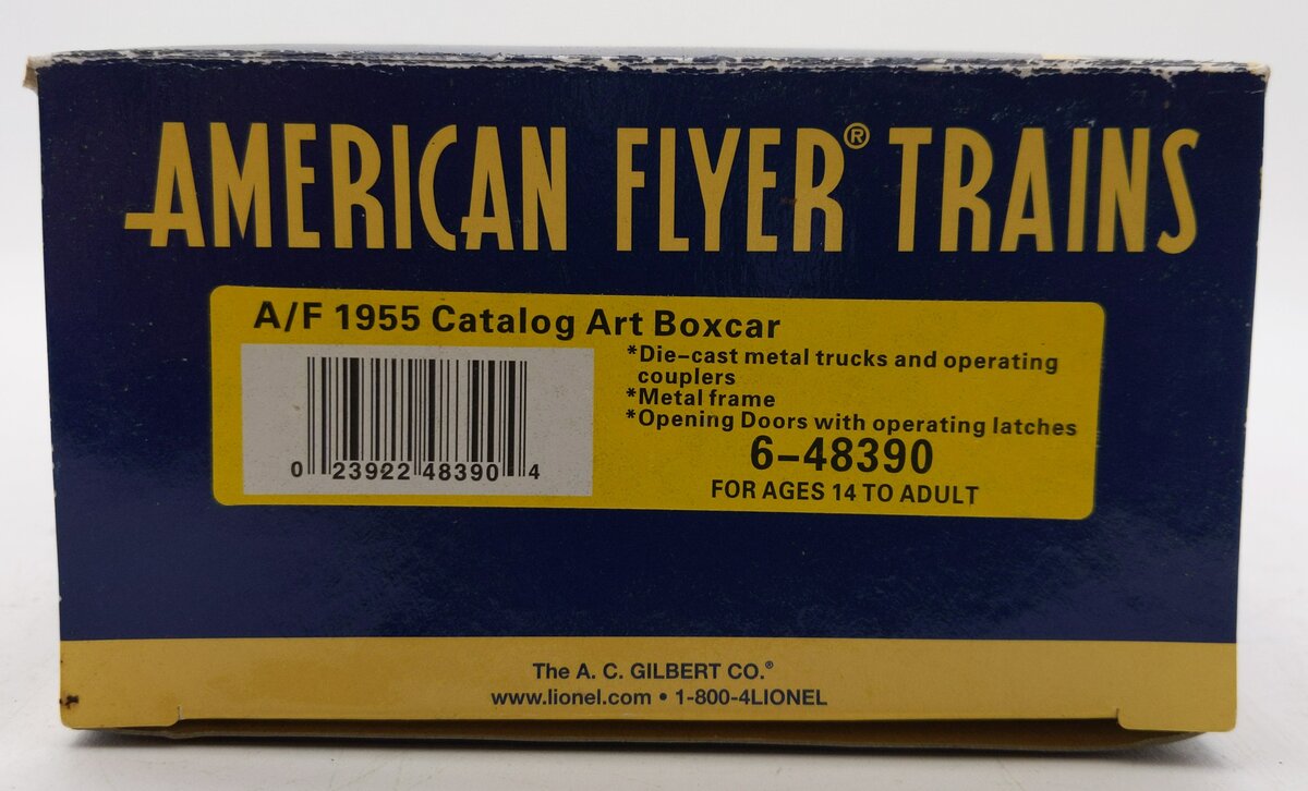American Flyer 6-48390 S Scale 1955 Catalog Art Boxcar EX/Box