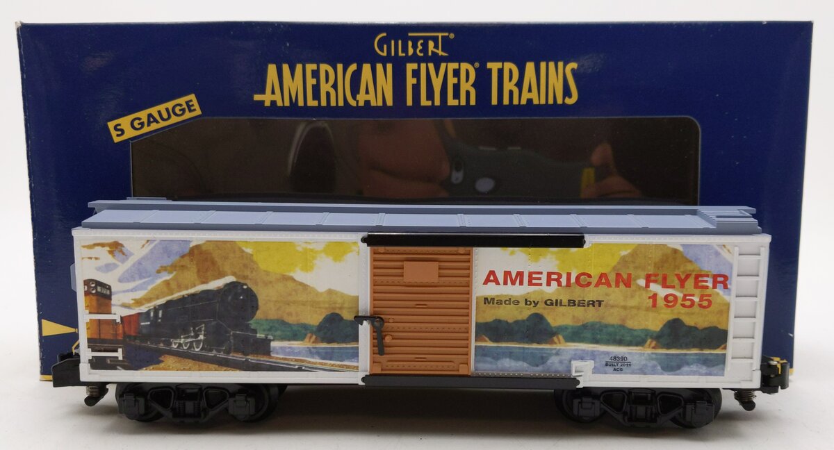 American Flyer 6-48390 S Scale 1955 Catalog Art Boxcar EX/Box