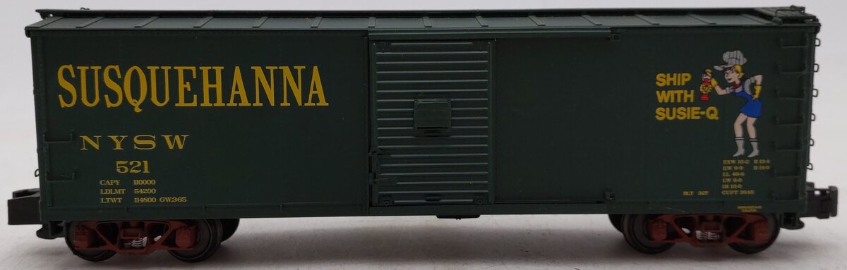 S-Helper 01151 S Gauge NYSW "Ship with Susie-Q" Single Door Boxcar #521 EX/Box