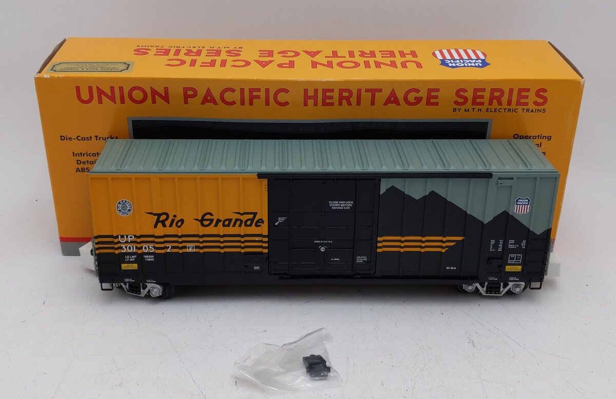 MTH 20-90355E O Denver Rio Grande 50' High Cube Boxcar #301052 LN/Box