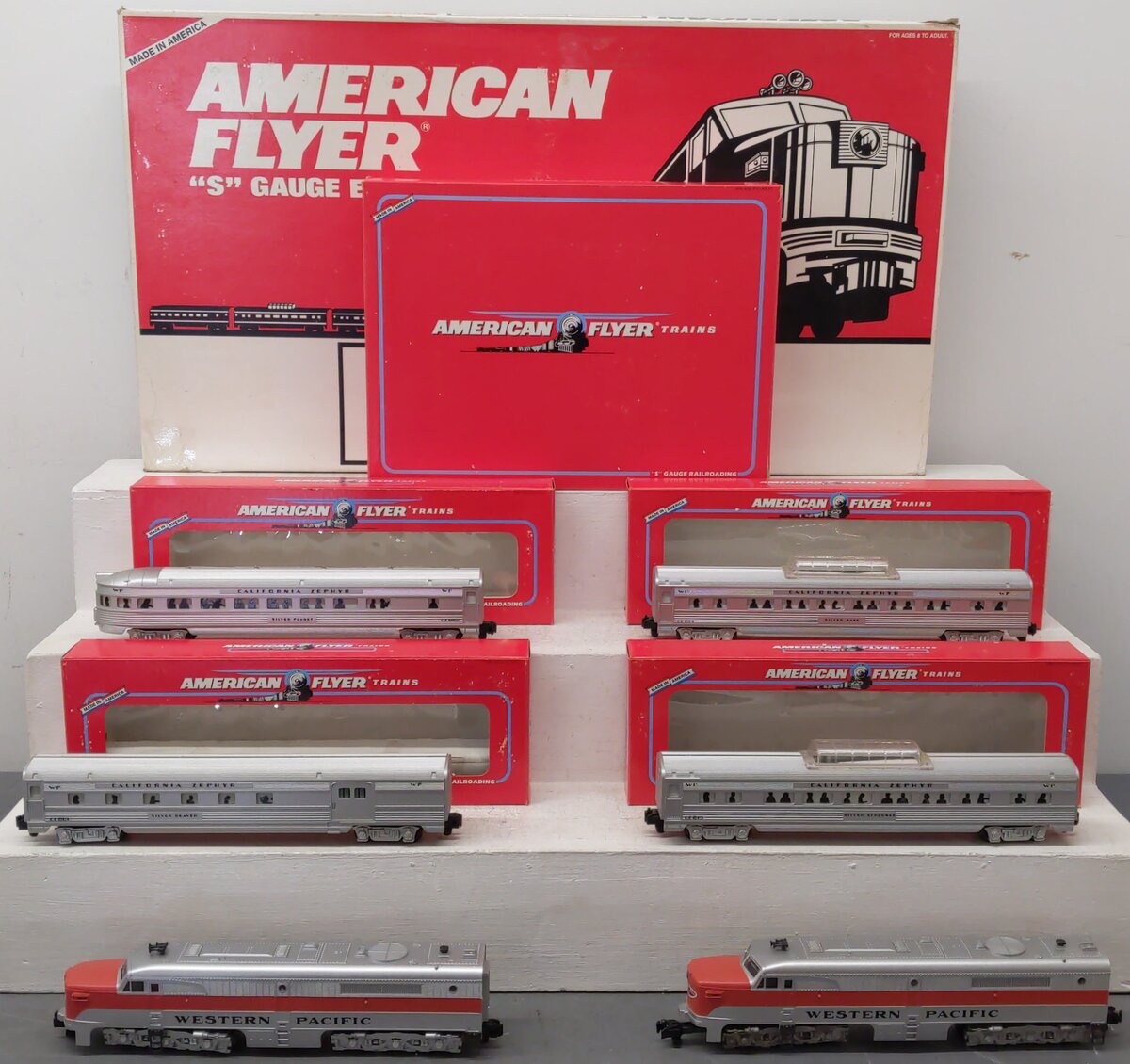 American Flyer 6-49604 S Gauge Western Pacific PA-1 Diesel Passenger Train Set EX/Box