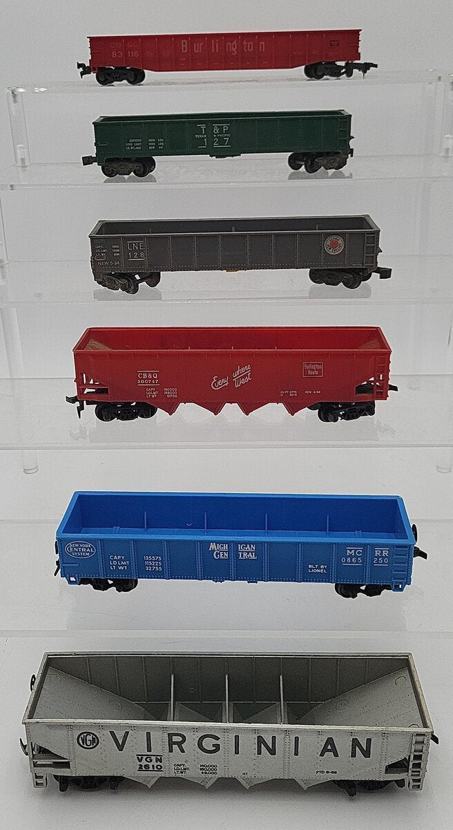 Lima & Other HO Scale Assorted Freight Cars: 83116, 2610, 127, 128, 300747 [6] VG