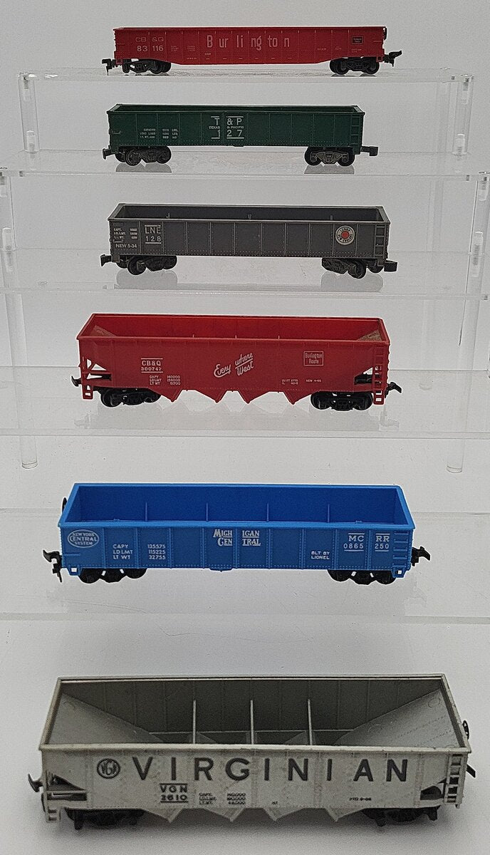 Lima & Other HO Scale Assorted Freight Cars: 83116, 2610, 127, 128, 300747 [6] VG