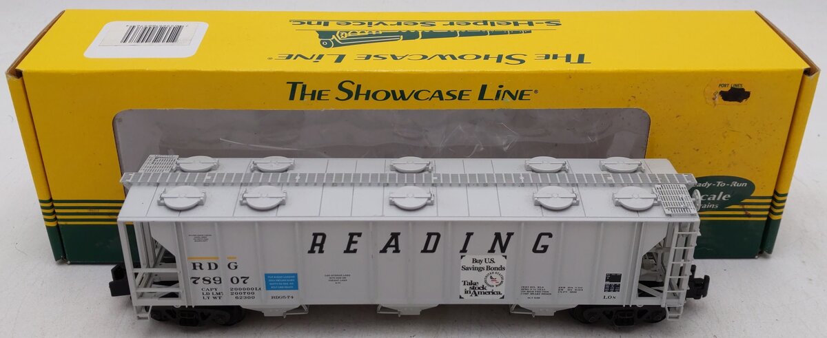 S-Helper 00976 S Scale Reading 3-Bay PS-2 Covered Hopper #78907 EX/Box