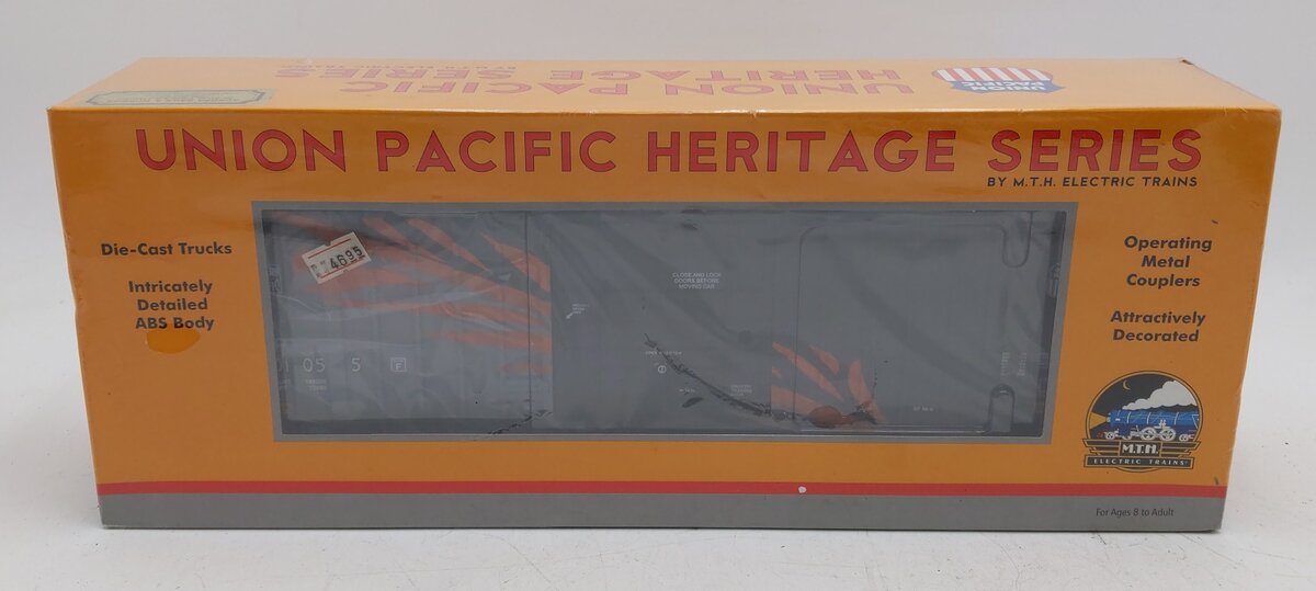 MTH 20-90360E O Gauge Western Pacific 50' High Cube Box Car #301055 MT/Box