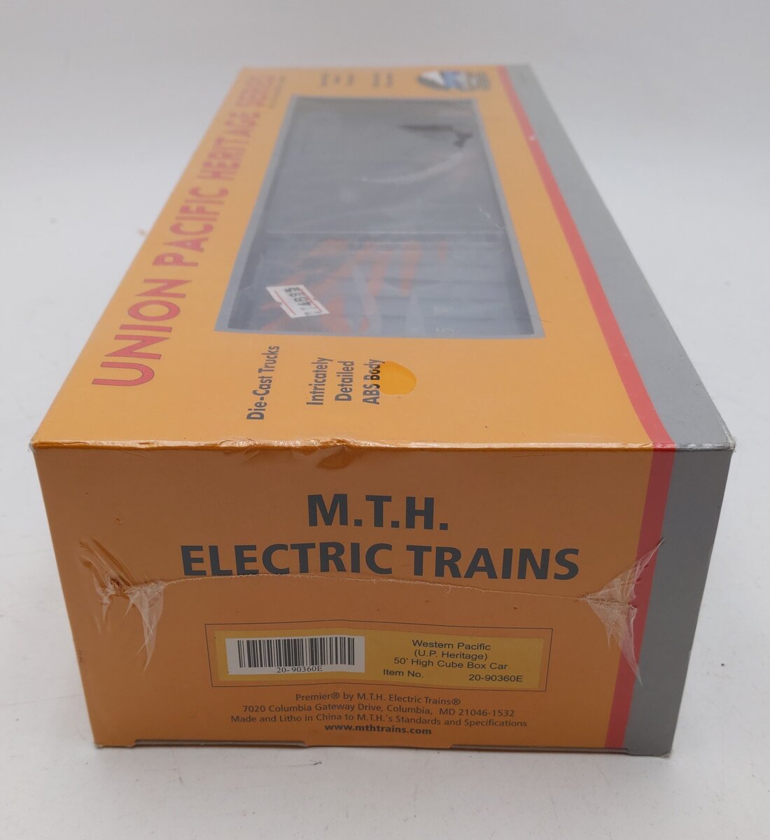 MTH 20-90360E O Gauge Western Pacific 50' High Cube Box Car #301055 MT/Box