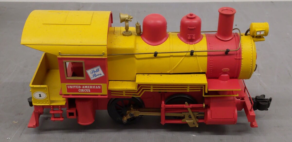 Aristo-Craft 21326 G United-American Circus 0-4-0 Steam Locomotive Engine VG/Box