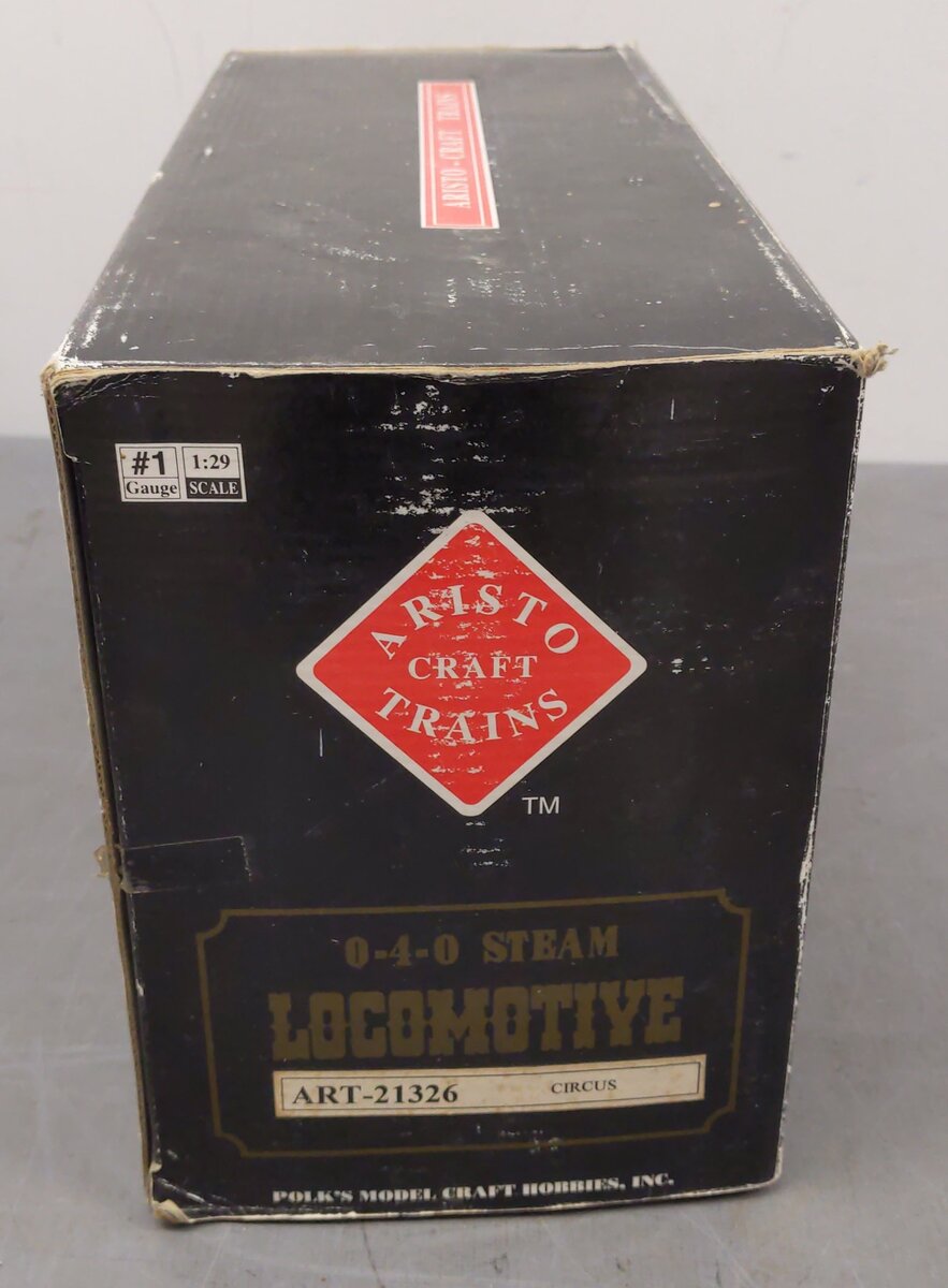 Aristo-Craft 21326 G United-American Circus 0-4-0 Steam Locomotive Engine VG/Box