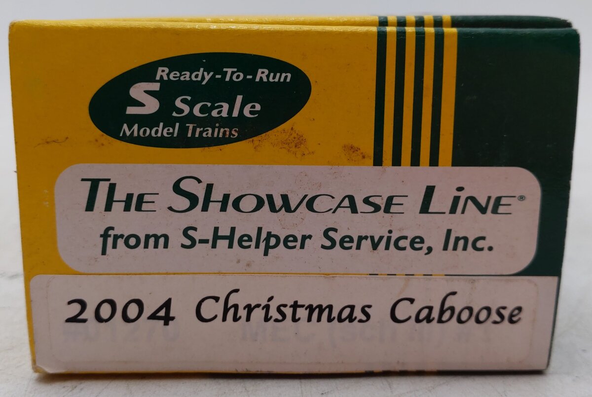 S-Helper Service 00268 S Gauge Maine Central Christmas Caboose #653 EX/Box