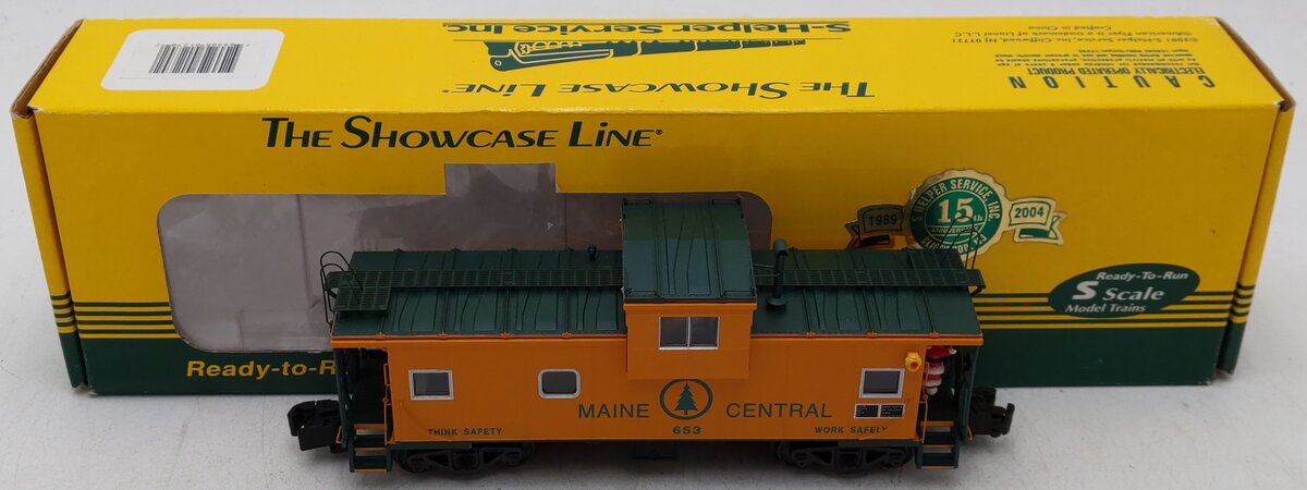 S-Helper Service 00268 S Gauge Maine Central Christmas Caboose #653 EX/Box