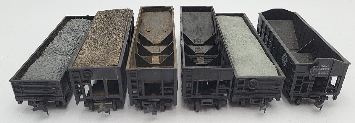 AHM & Other HO Scale Assorted Freight Cars: 6143, 70127, 357621, 233507 [6] VG