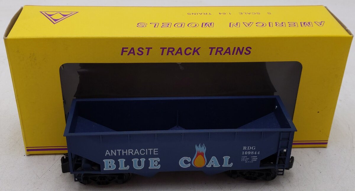 American Models 3273 S Reading Blue Coal 2-Bay Hopper #109844 EX/Box