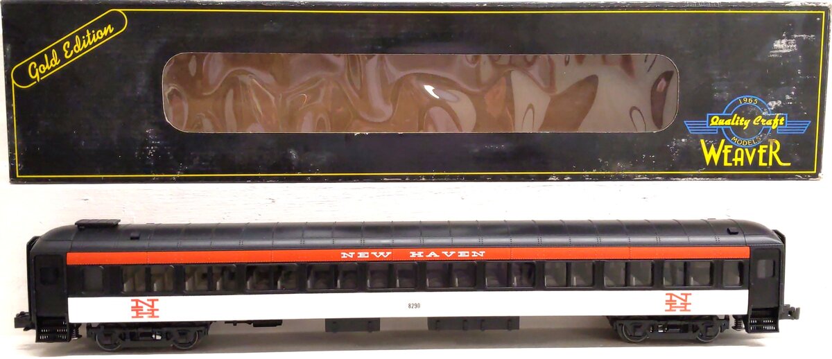 Weaver G1284L O New Haven Pullman-Bradley Deluxe Passenger Coach #8290 (3-Rail) LN/Box