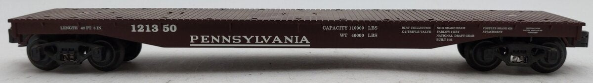 K-Line 121350 Pennsylvania Flatcar w/ Helicopter EX