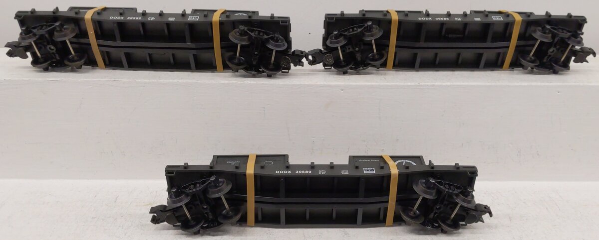 Weaver 12052 3 Car Set Flat Cars w/ Crates EX/Box