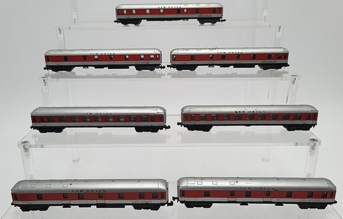 Lima N Scale New Haven Passenger Car Assortment: 9529, 917 [7] VG