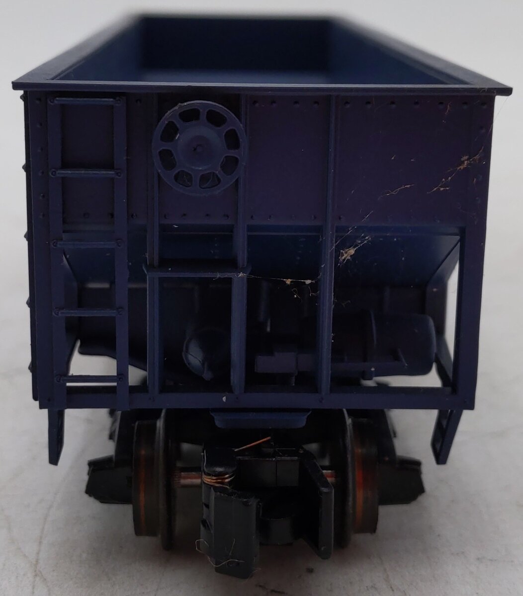 American Models 3273 S Gauge Reading Blue Coal 2-Bay Hopper #109837 EX/Box