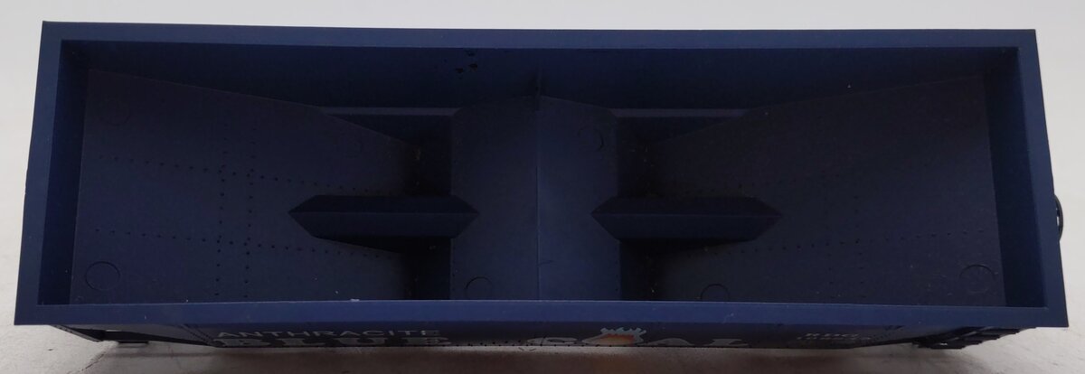 American Models 3273 S Gauge Reading Blue Coal 2-Bay Hopper #109837 EX/Box