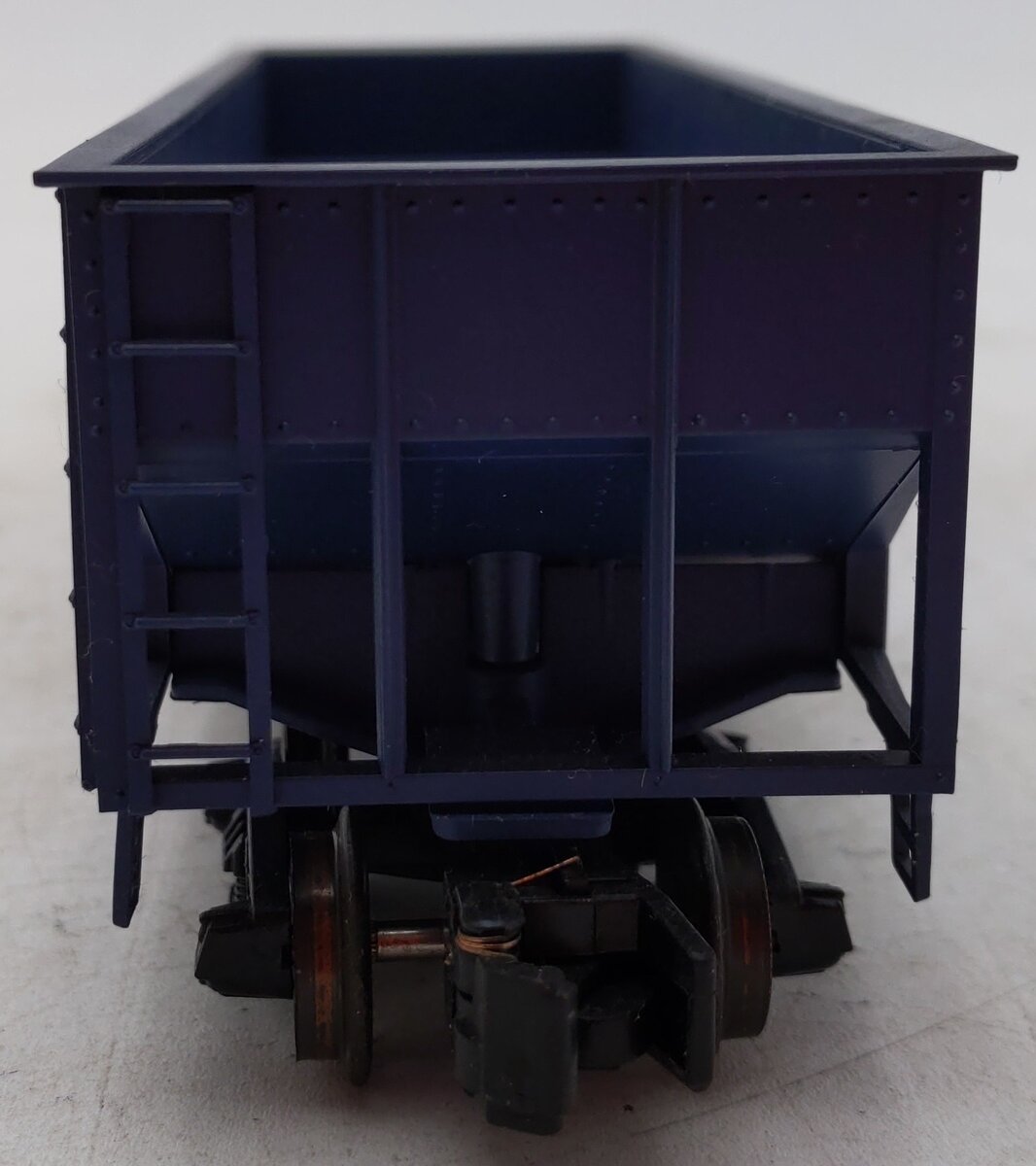 American Models 3273 S Gauge Reading Blue Coal 2-Bay Hopper #109837 EX/Box