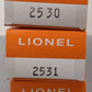 Lionel Vintage O Lionel Lines Aluminum Cars 2530, 2531, 2532 [3] VG