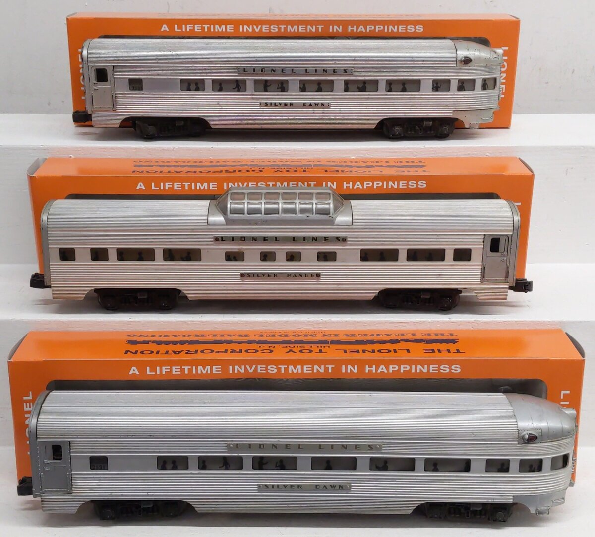 Lionel Vintage O Lionel Lines Aluminum Passenger Cars 2531, 2532 [3] VG