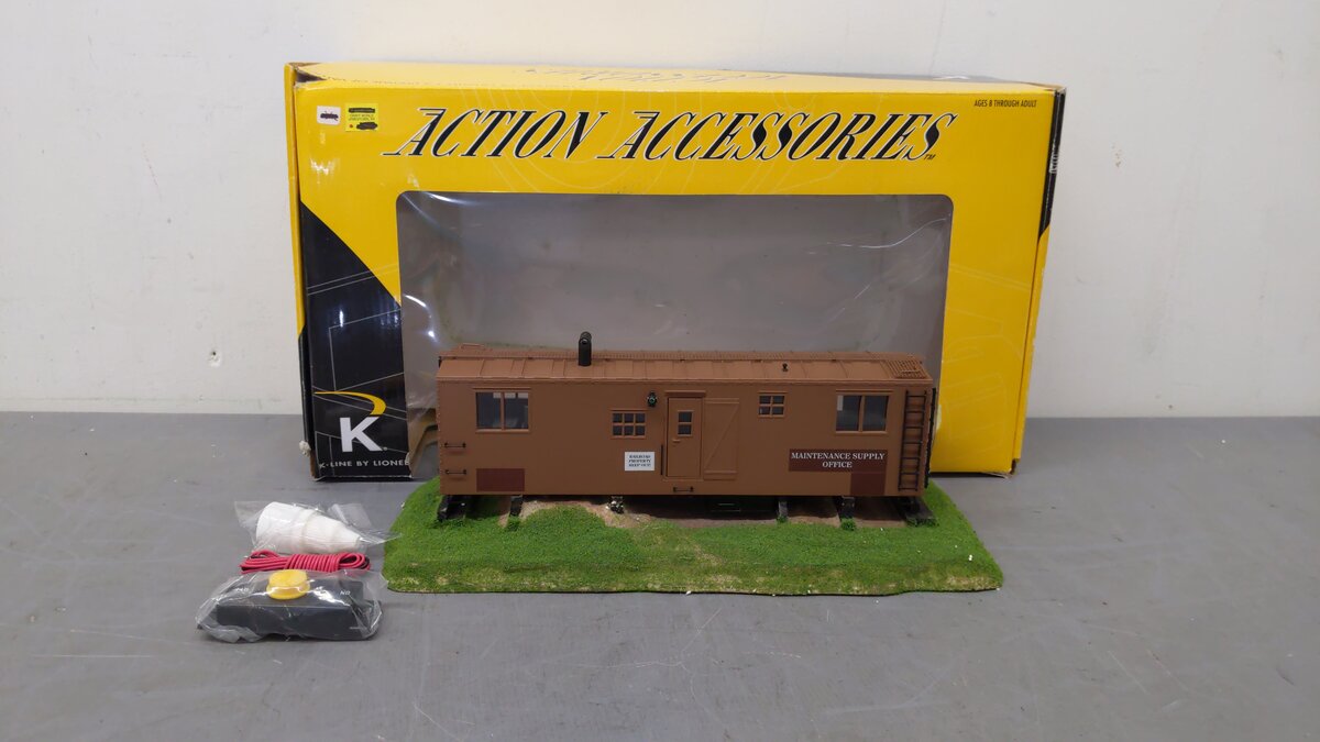 Lionel K-Line 6-21253 Operating Bunk Car Yard Office LN/Box