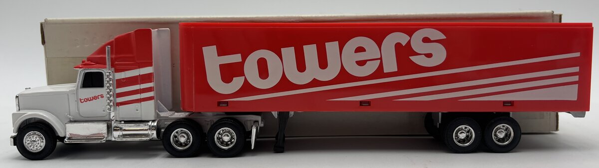 Ertl 9790 1:64 International Navistar Towers Semi Tractor w/Trailer EX/Box