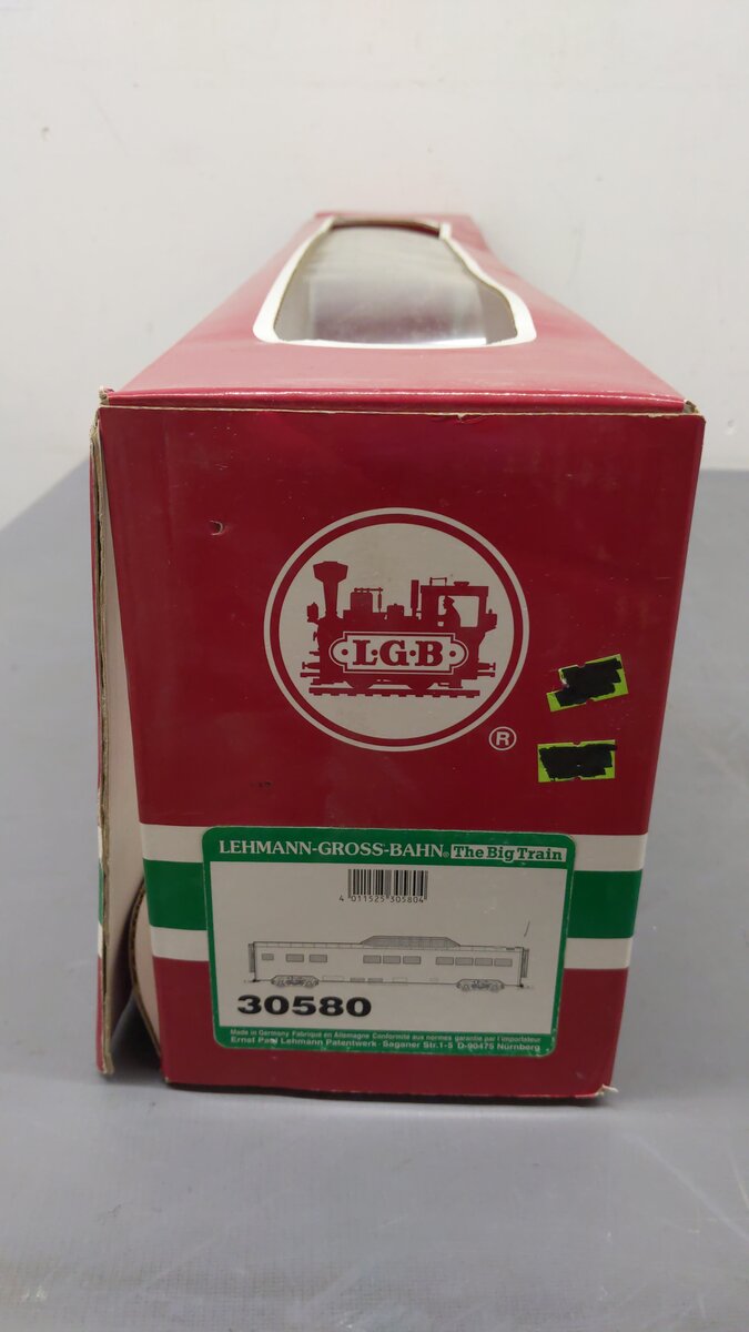 LGB 30580 Undecorated Vista Dome Car - Metal Wheels VG/Box