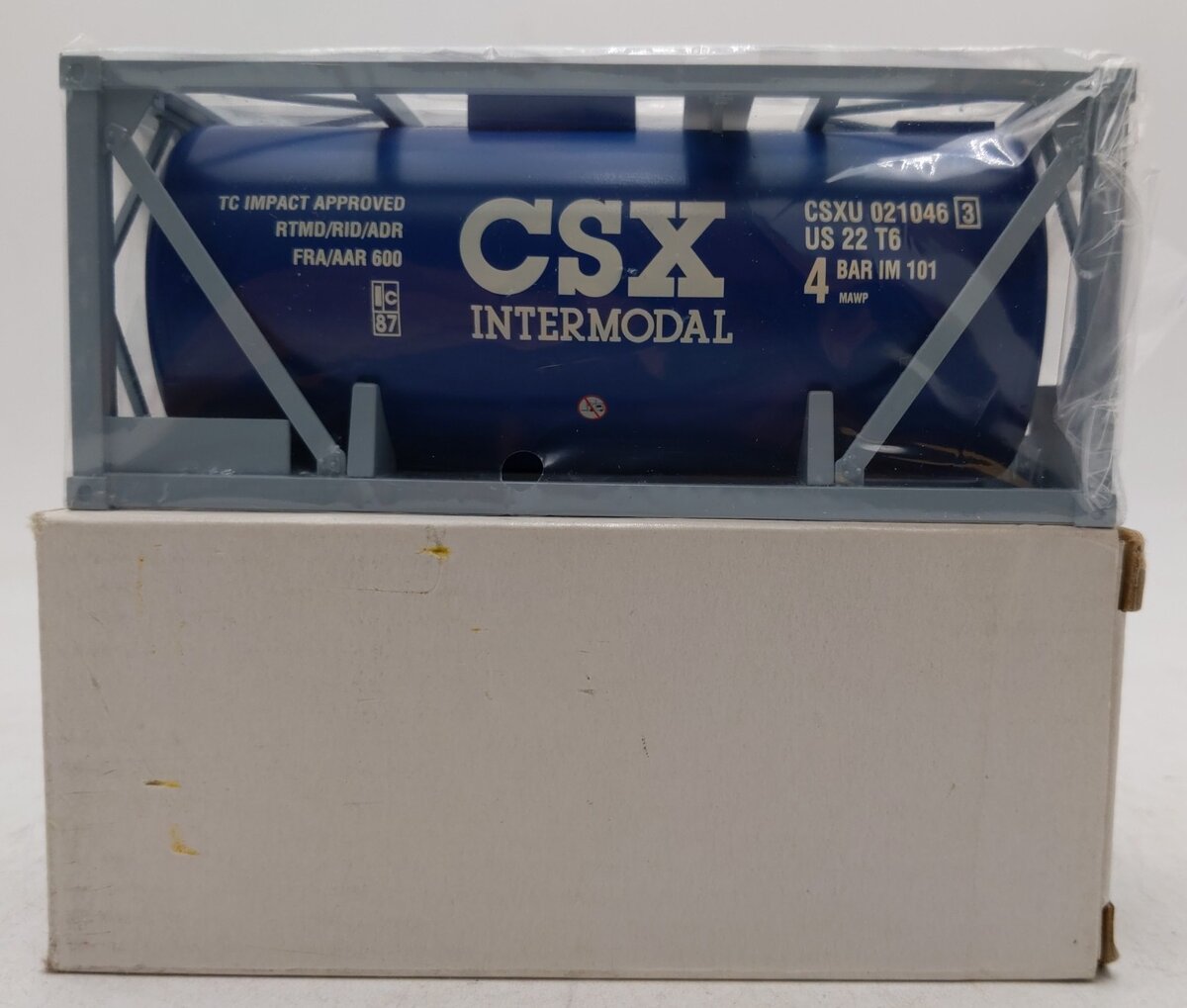 K-Line K-7810026 CSX ISO Tank & Frame NIB