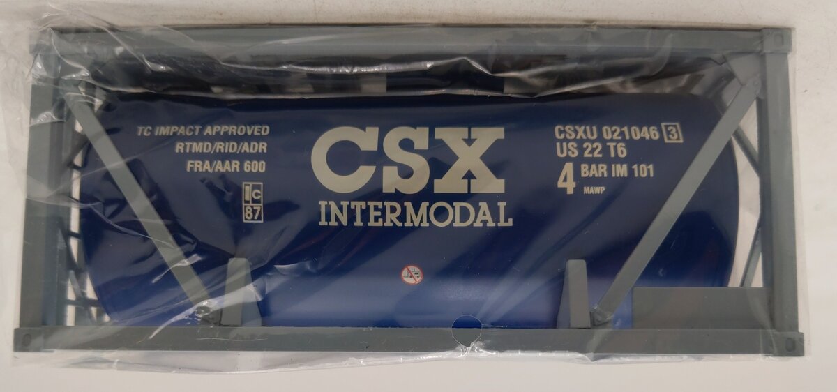 K-Line K-7810026 CSX ISO Tank & Frame NIB