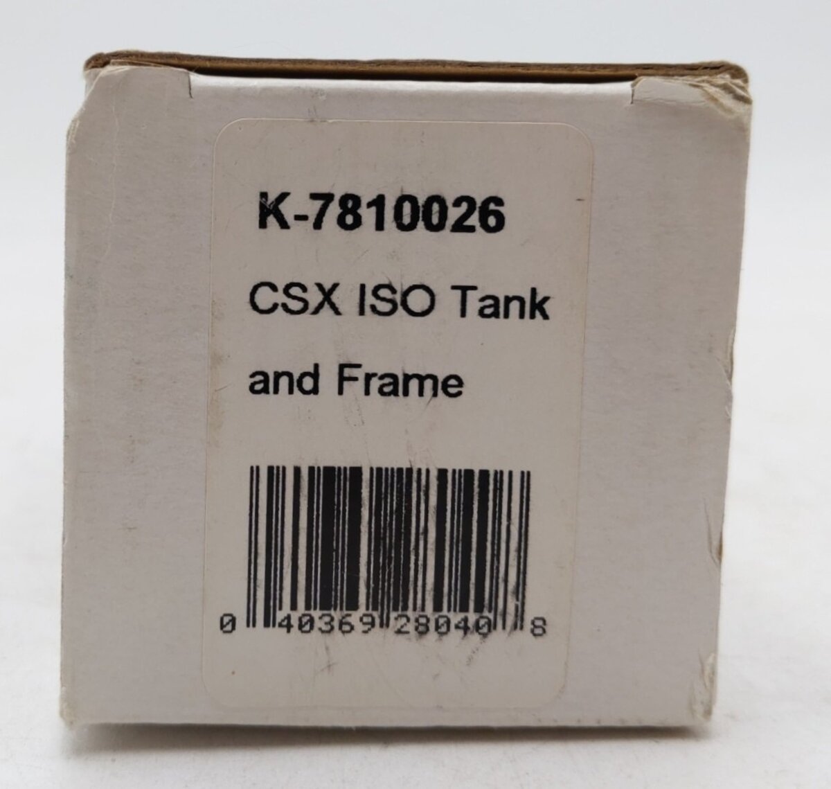 K-Line K-7810026 CSX ISO Tank & Frame NIB