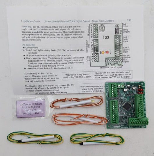 Azatrax TS3 Track Signal Control -Single Track Junction Kit LN