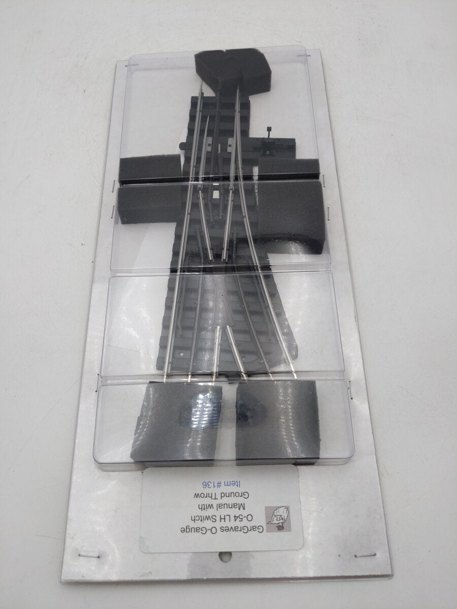 Gargraves 134 O O54 "Phantom" Left Hand Manual Switch Turnout NIB