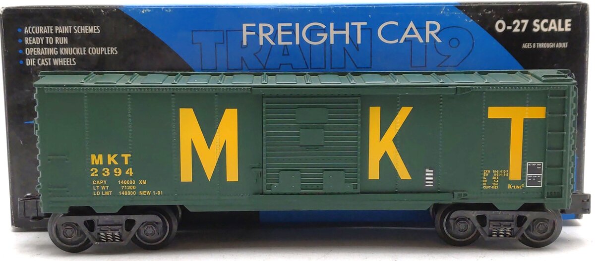 K-Line K640-1731 O Gauge Missouri Kanasa & Texas Boxcar w/Herbie Art LN/Box