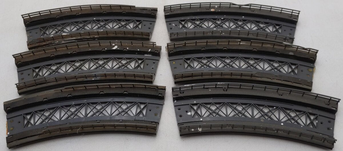 Marklin 7267 HO Scale Curved 7-1/8" Bridge Ramp for K&M Tracks [6]/Box