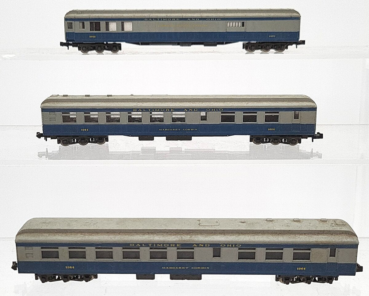 Atlas N Scale Baltimore & Ohio Passenger Car Assortment: 1064, 2003 [3] VG