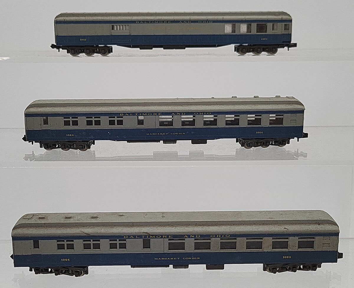 Atlas N Scale Baltimore & Ohio Passenger Car Assortment: 1064, 2003 [3] VG