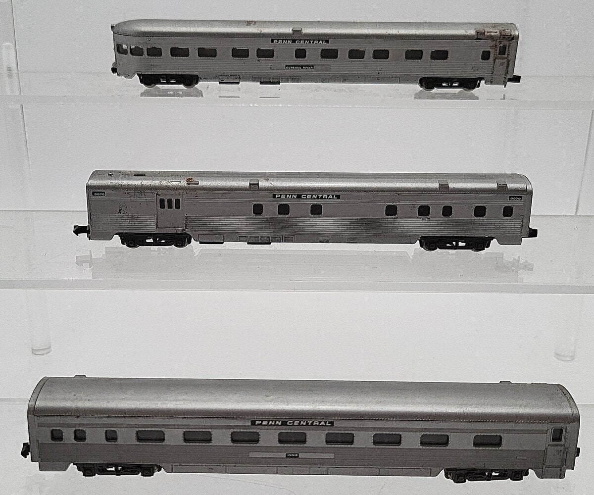 Atlas N Scale Penn Central Passenger Car Assortment: 1008, 8970 [3] EX