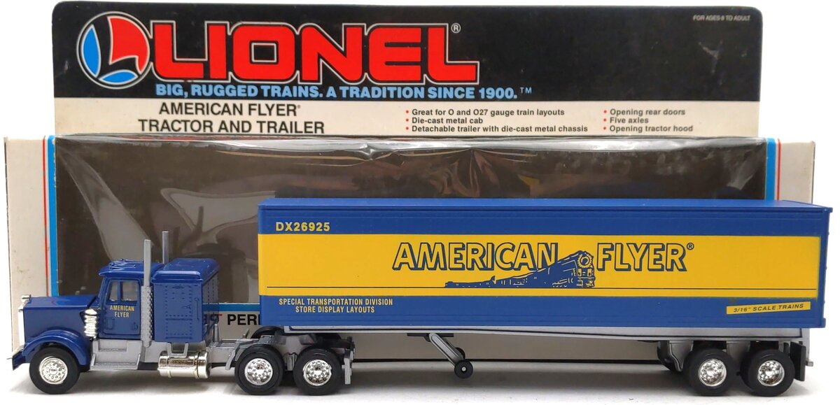 Lionel 6-12810 O Gauge American Flyer Tractor & Trailer #DX26925 LN/Box