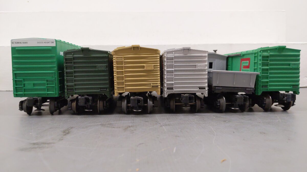 Lionel O Assorted Freight Cars 6-6916, 6-9603, 6-9749, 6-5705, 6-9405, 6-9742[6] EX/Box