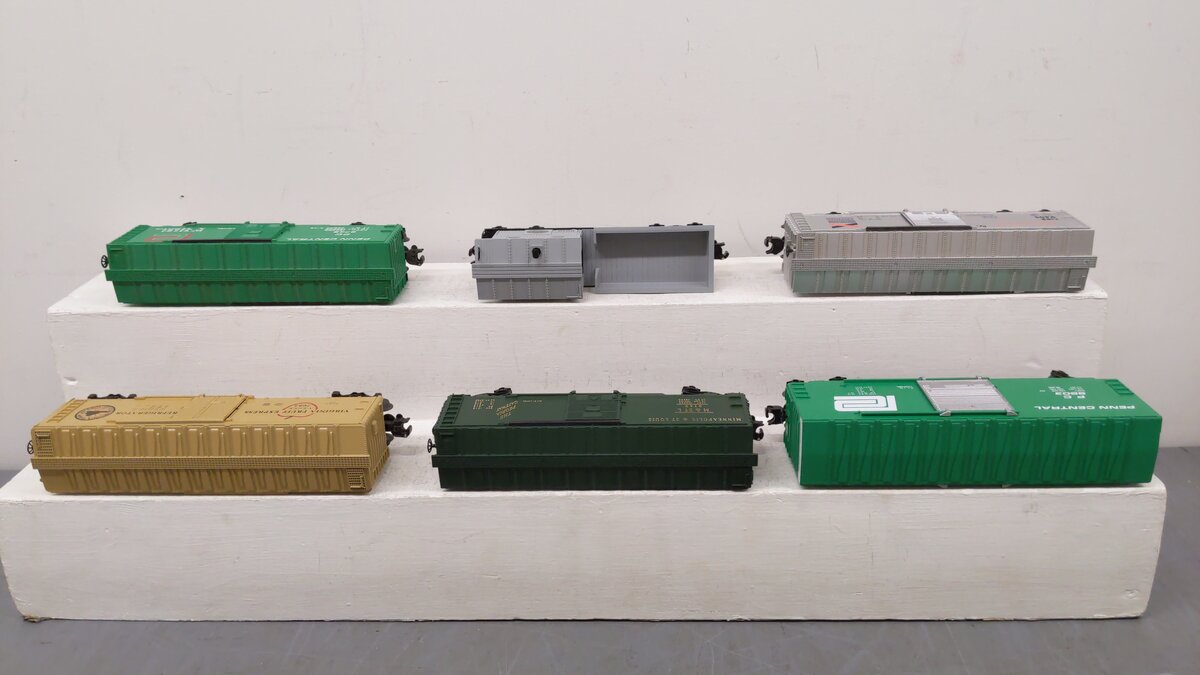 Lionel O Assorted Freight Cars 6-6916, 6-9603, 6-9749, 6-5705, 6-9405, 6-9742[6] EX/Box