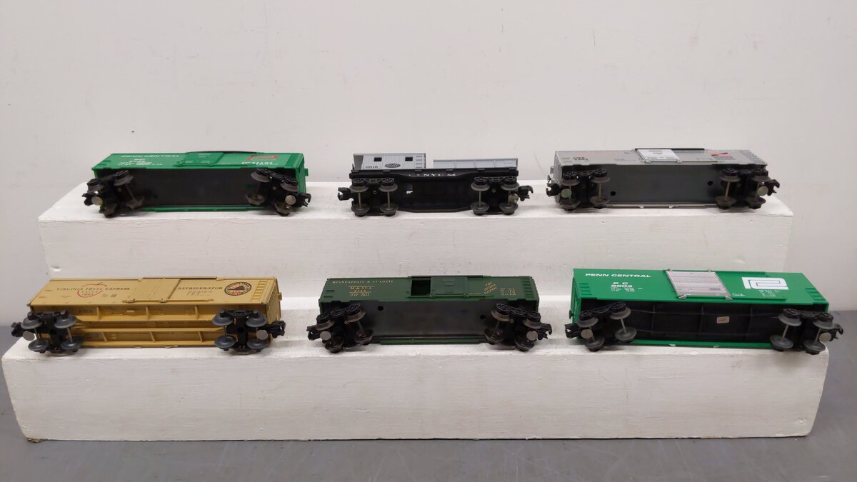 Lionel O Assorted Freight Cars 6-6916, 6-9603, 6-9749, 6-5705, 6-9405, 6-9742[6] EX/Box