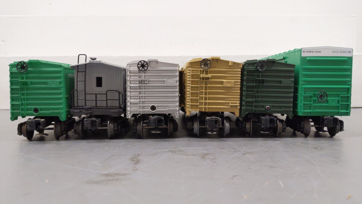 Lionel O Assorted Freight Cars 6-6916, 6-9603, 6-9749, 6-5705, 6-9405, 6-9742[6] EX/Box