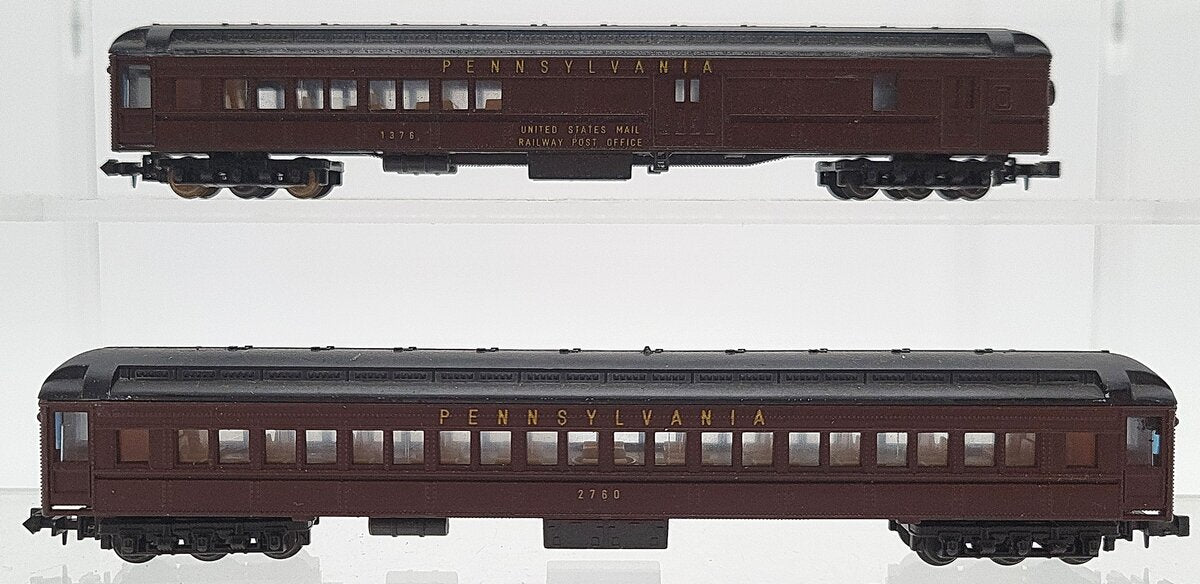 Lima N Scale Pennsylvania Passenger Car Assortment: 2760, 1376 [2] EX
