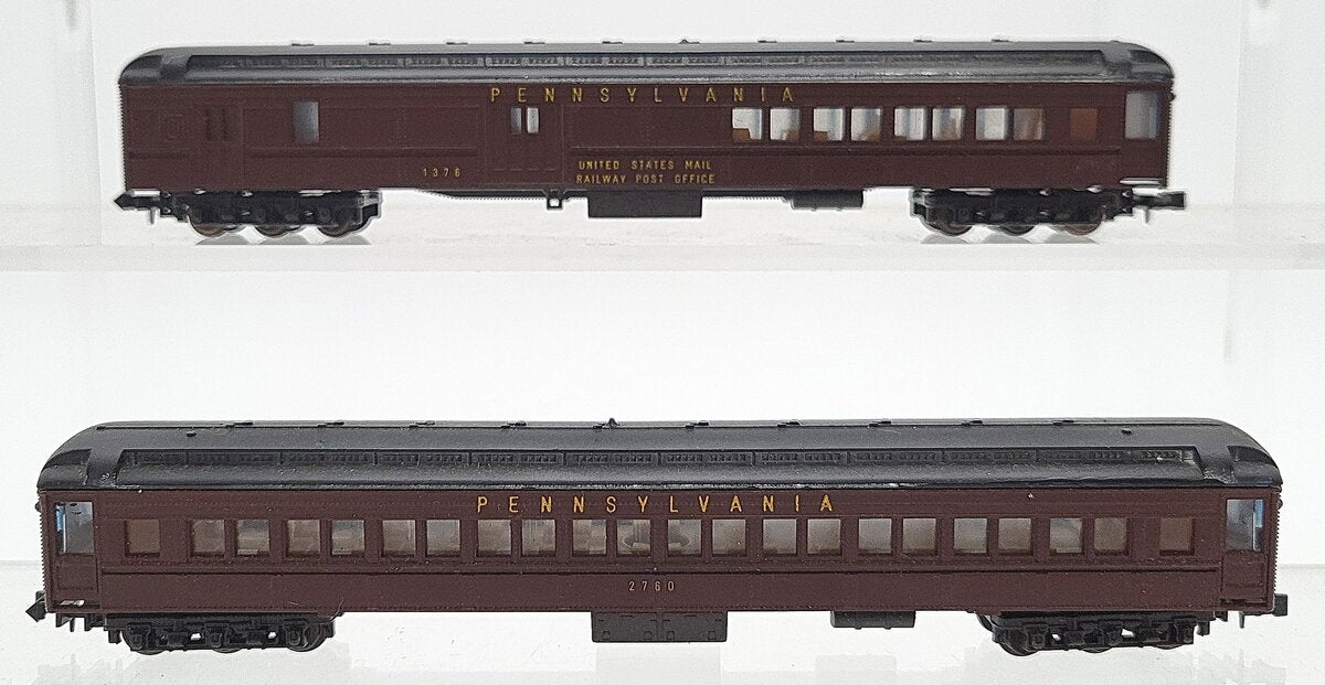 Lima N Scale Pennsylvania Passenger Car Assortment: 2760, 1376 [2] EX