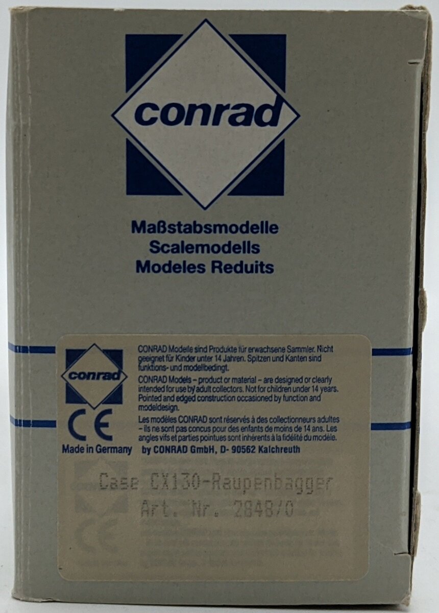 Conrad 2848 1:50 Case CX130 Excavator w/Offset Boom NIB