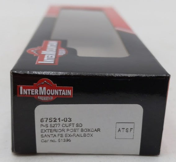 InterMountain 67521-03 N Scale ATSF Ex-Railbox Exterior Post Box #51396 LN/Box