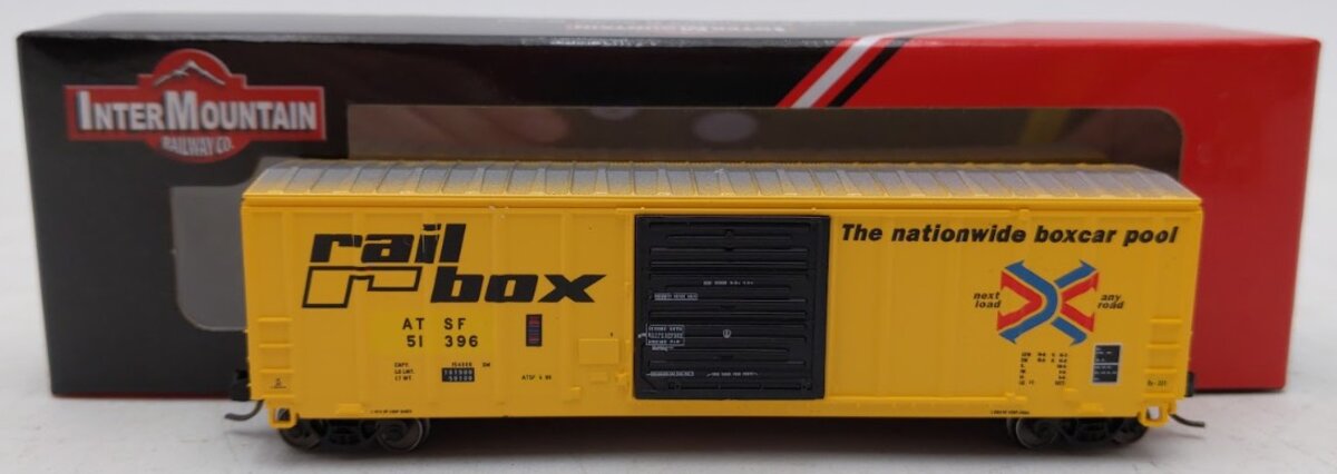 InterMountain 67521-03 N Scale ATSF Ex-Railbox Exterior Post Box #51396 LN/Box